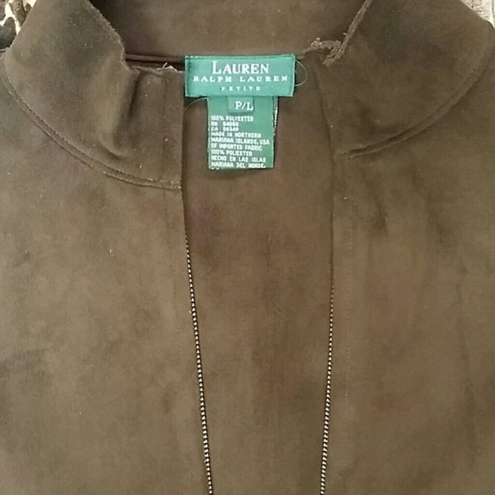 Petite Ralph Lauren suede look vest🍁 - Picture 4 of 5